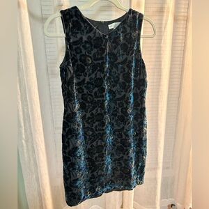 Vintage Metallic Velvet Dress